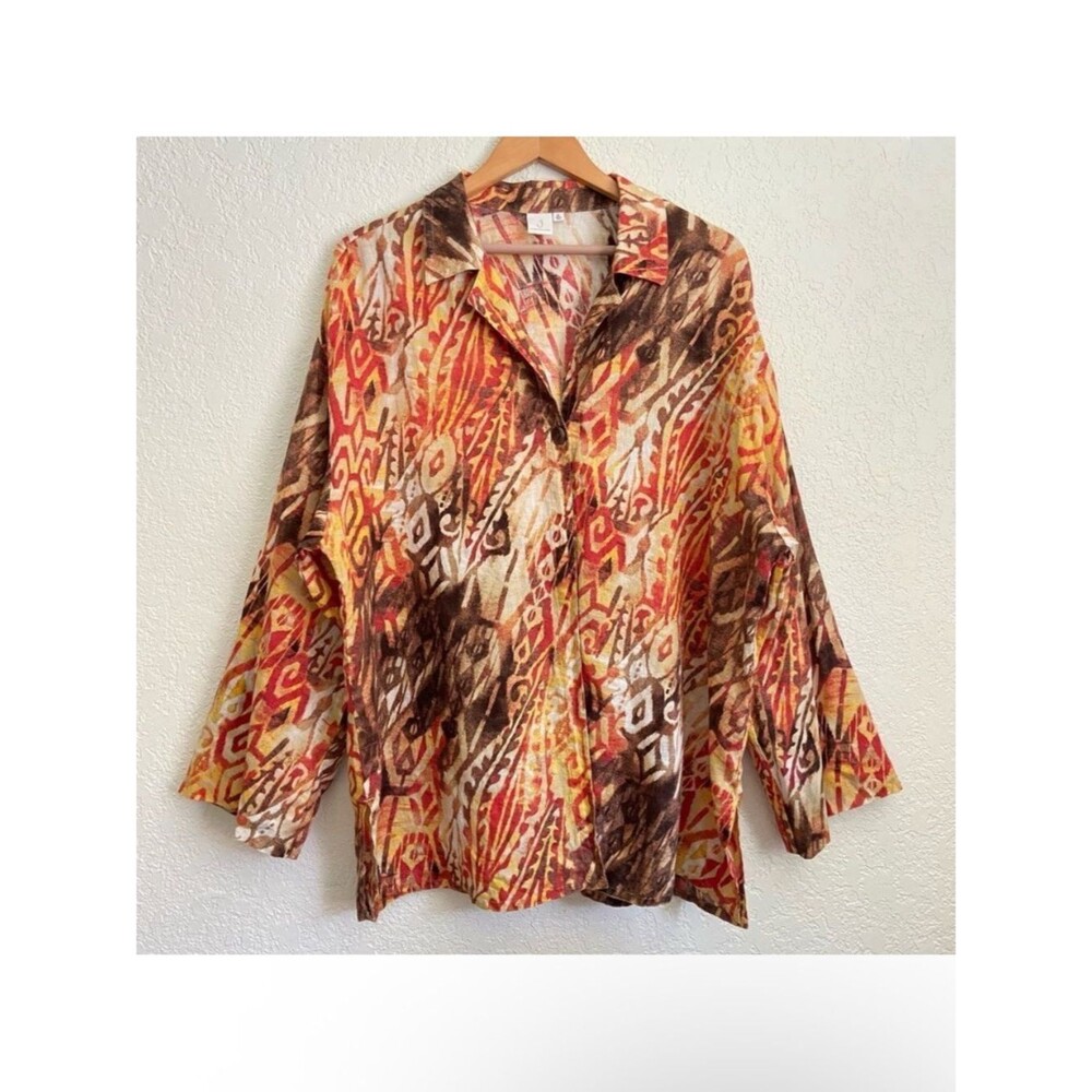 Jones New York 100% Linen Top
